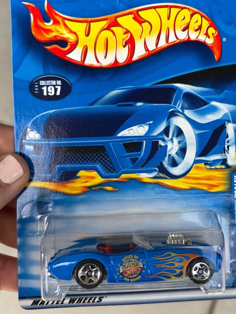 Hot Wheels Austin Healey #197 Blue Die-Cast Car New Sealed